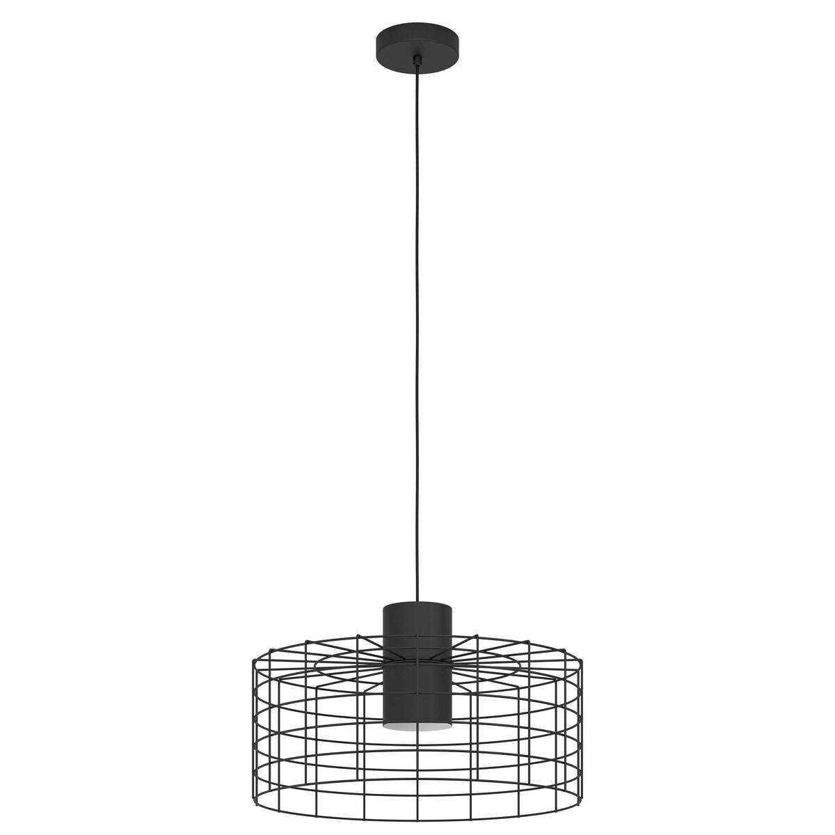 Hanglamp Milligan Zwart - Metaal - Eglo