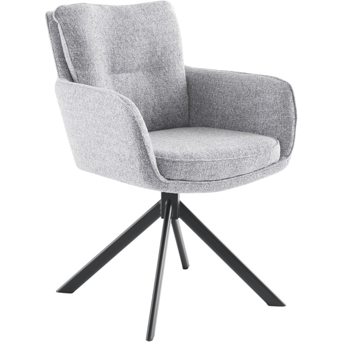 Fauteuil Upland - Armleuning - Grijs - Stof - Modern - Profijt Meubel