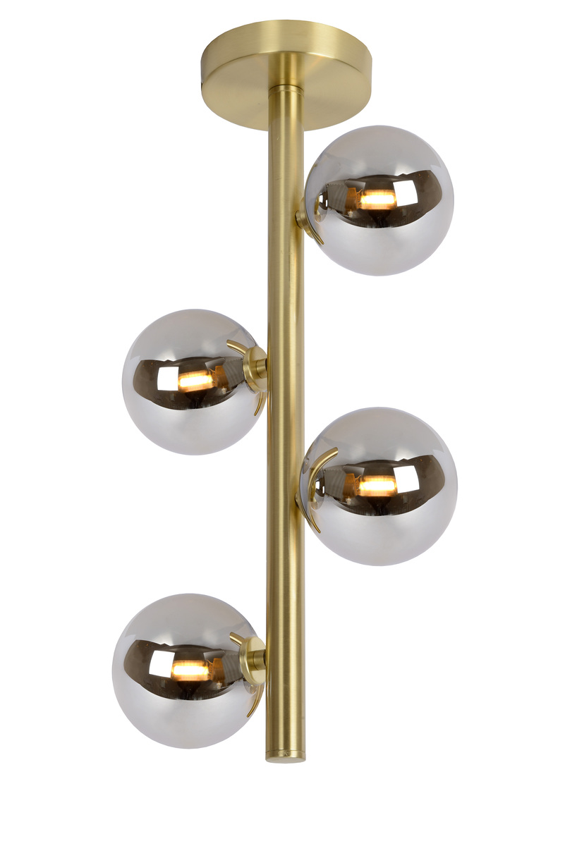 Plafonniere Geel Goud - Metaal - Lucide
