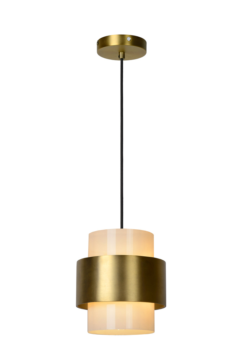 Hanglamp Firmin Bruin - Glas - Lucide