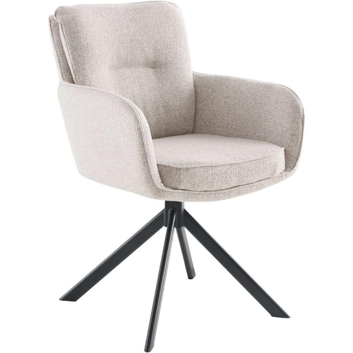 Fauteuil Upland - Armleuning - Grijs - Stof - Modern - Profijt Meubel
