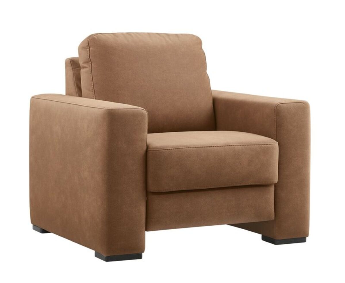 Fauteuil Creon - Armleuning - Bruin - Stof - Modern - Profijt Meubel