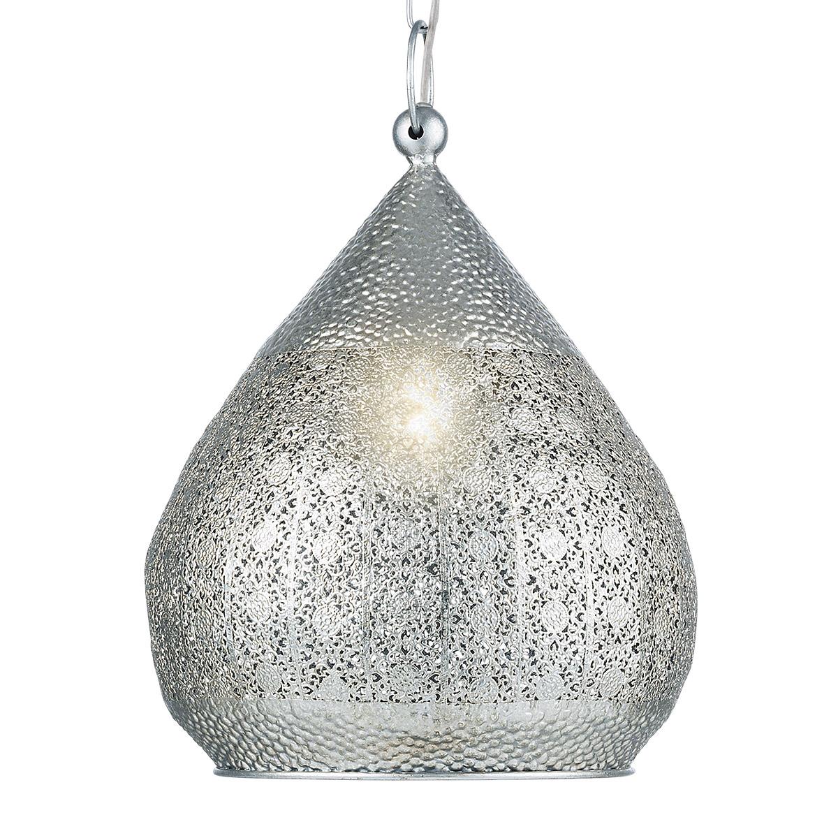 Hanglamp Melilla Grijs Zilver - Metaal - Eglo