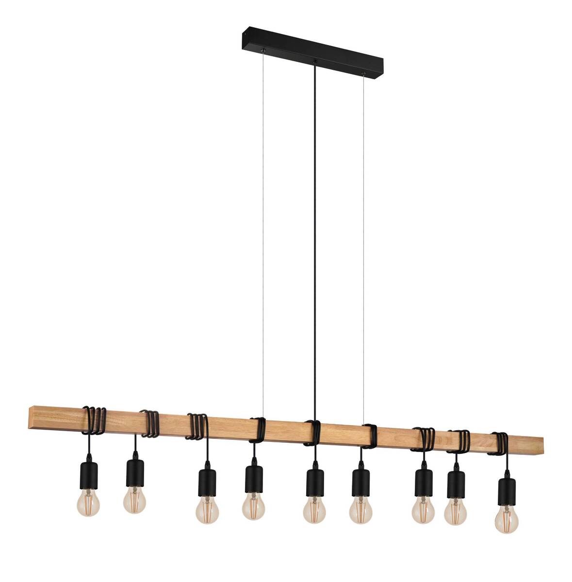 Hanglamp Bruin - Metaal - Eglo