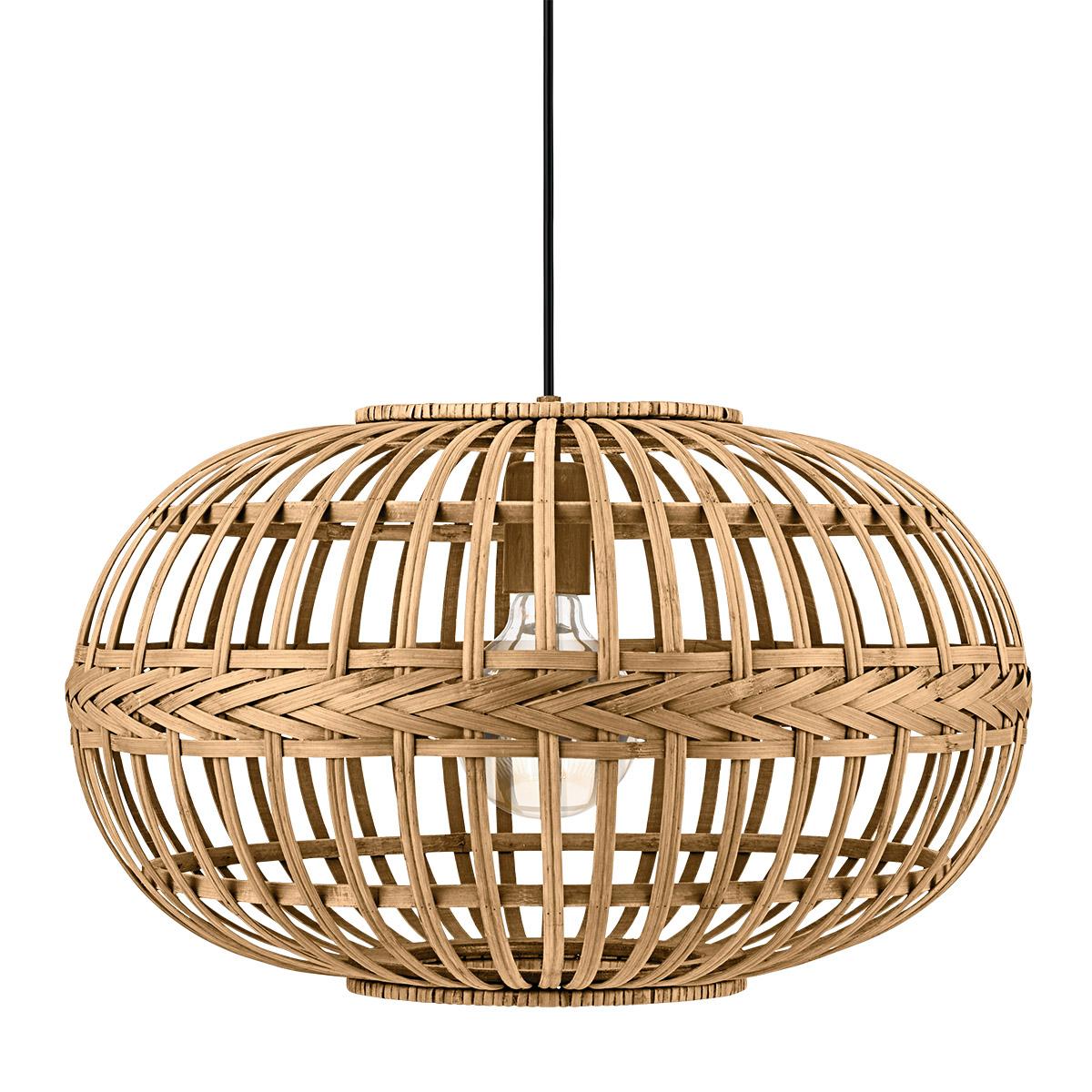 Hanglamp Amsfield Bruin - Hout - Eglo