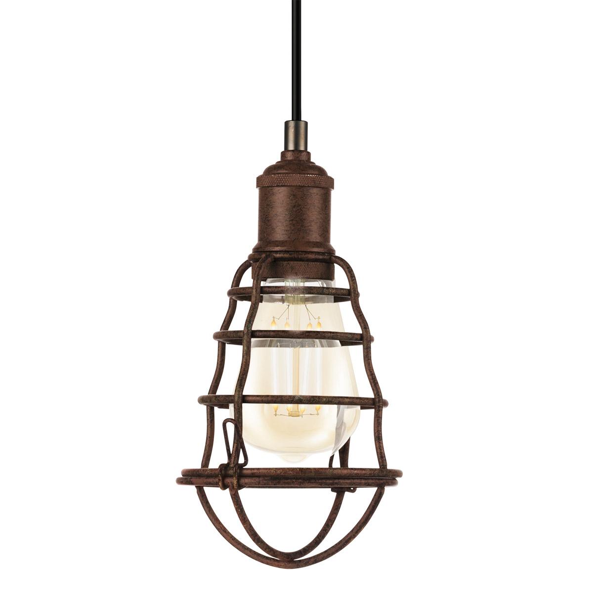 Hanglamp Port Seton Bruin - Metaal - Eglo