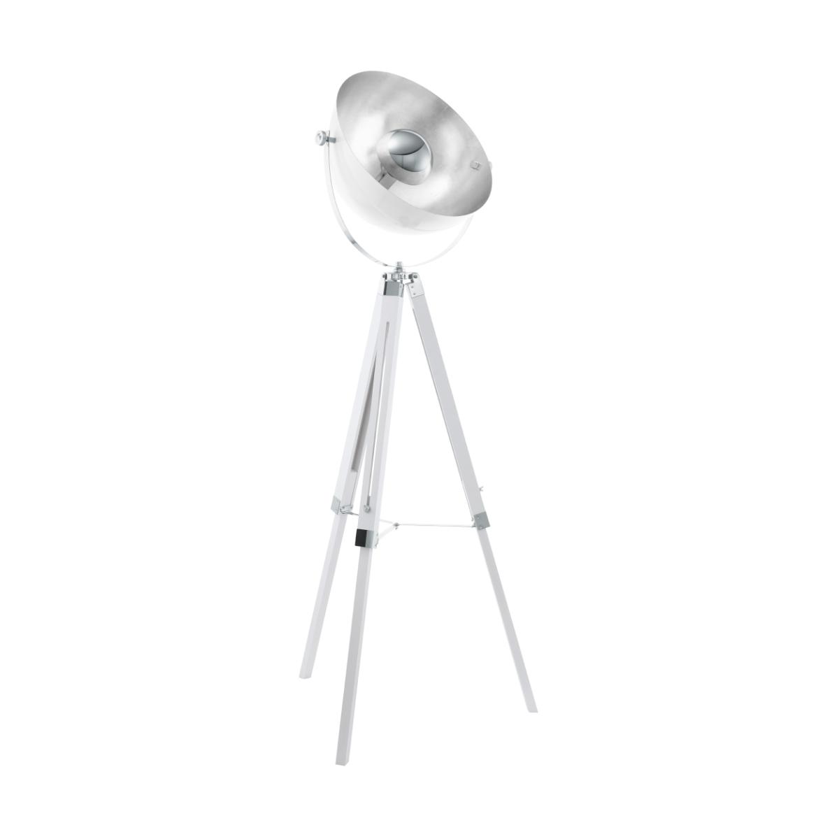 Vloerlamp Covaleda Wit - Metaal - Eglo
