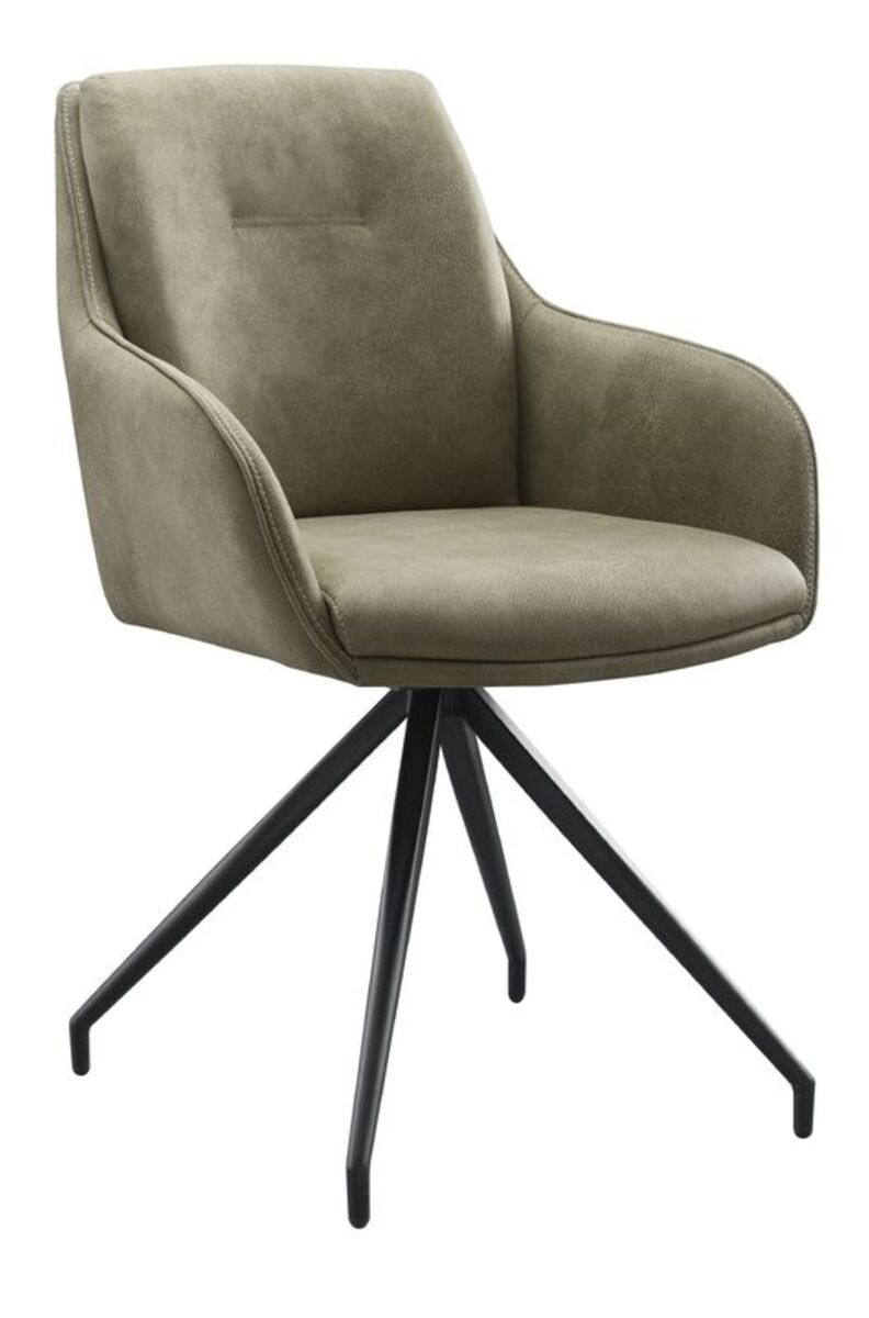 Fauteuil Fendam - Armleuning - Groen - Stof - Modern - Profijt Meubel