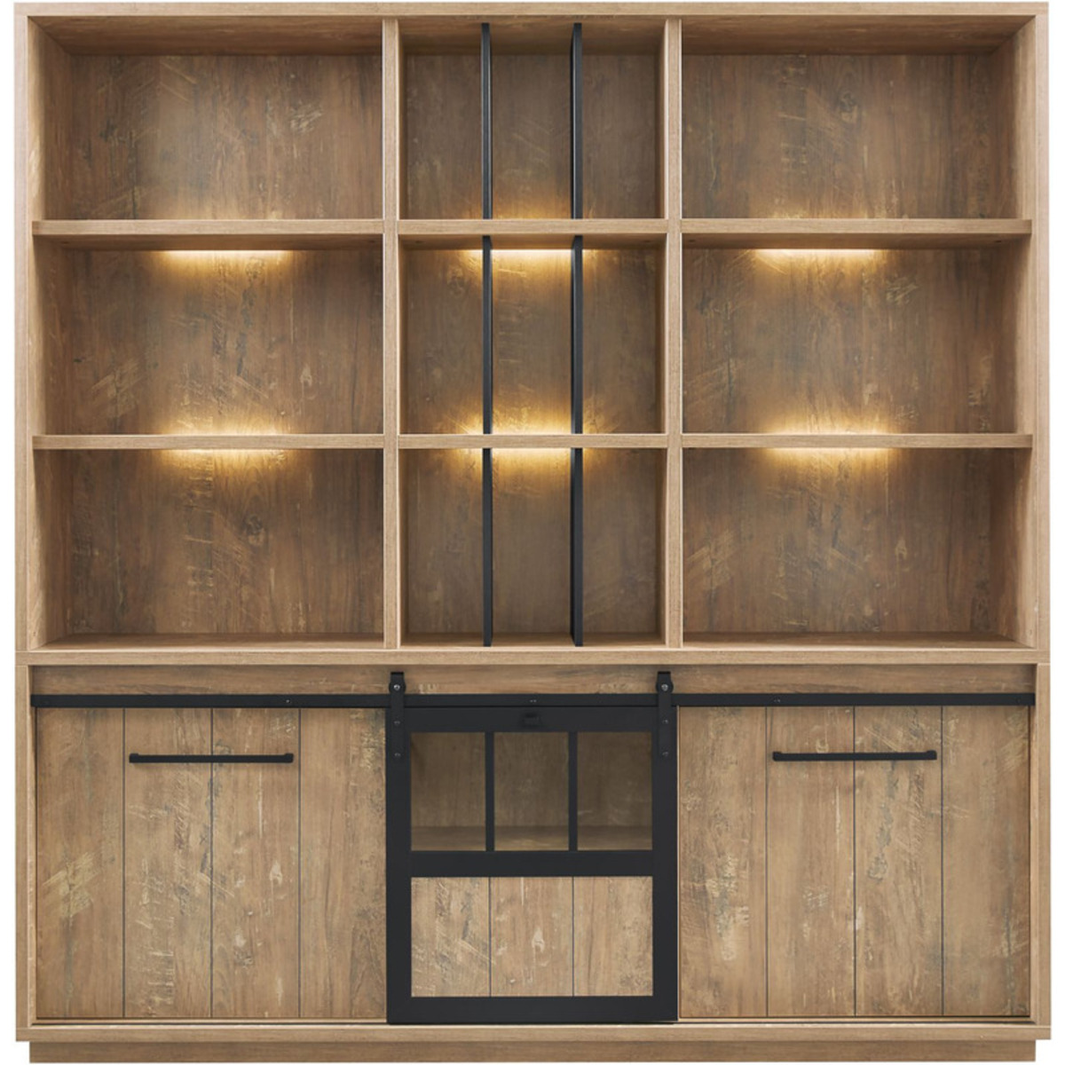 Bergkast Alva - Bruin - Hout - Modern - Profijt Meubel