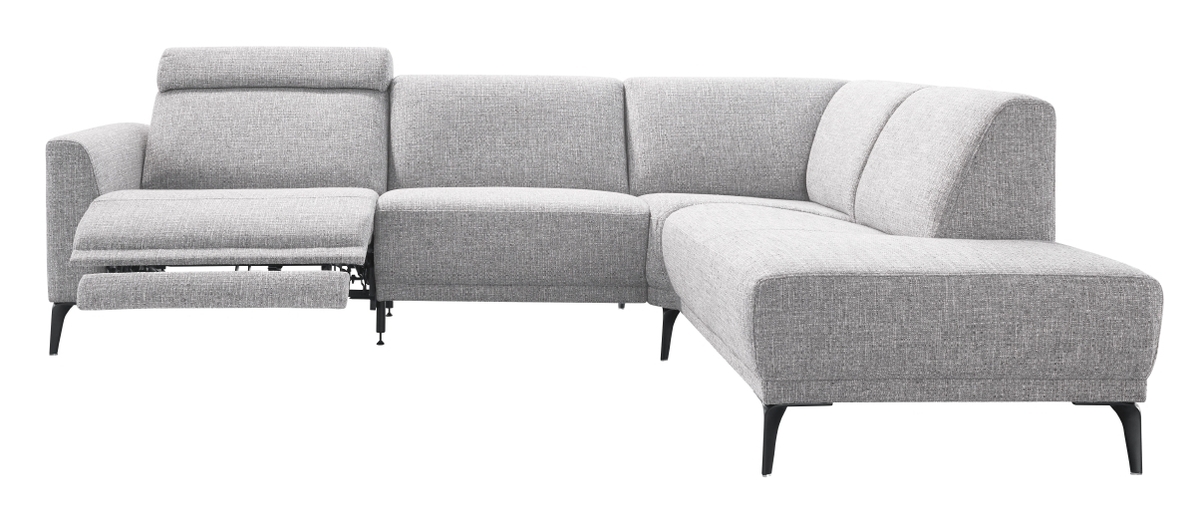 Hoekbank Mendon - - Grijs - Stof - Modern - Profijt Meubel