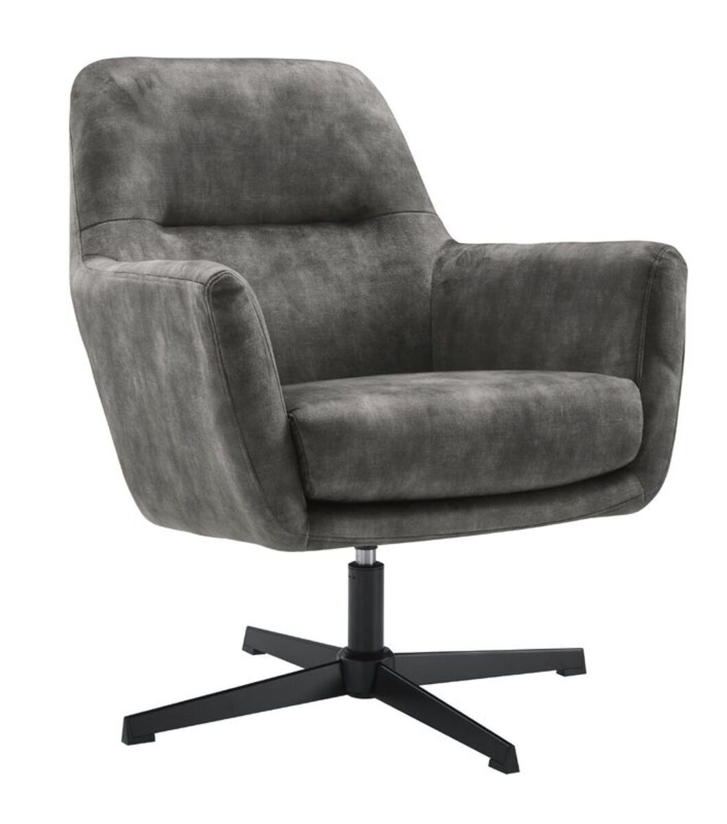 Fauteuil Tarkio - Armleuning - Antraciet - Stof - Modern - Profijt Meubel