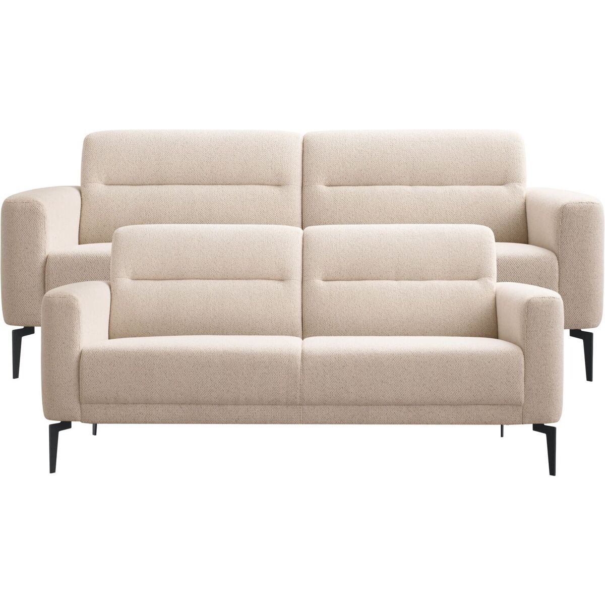 Bank Heria - Beige - Stof - Modern - Profijt Meubel