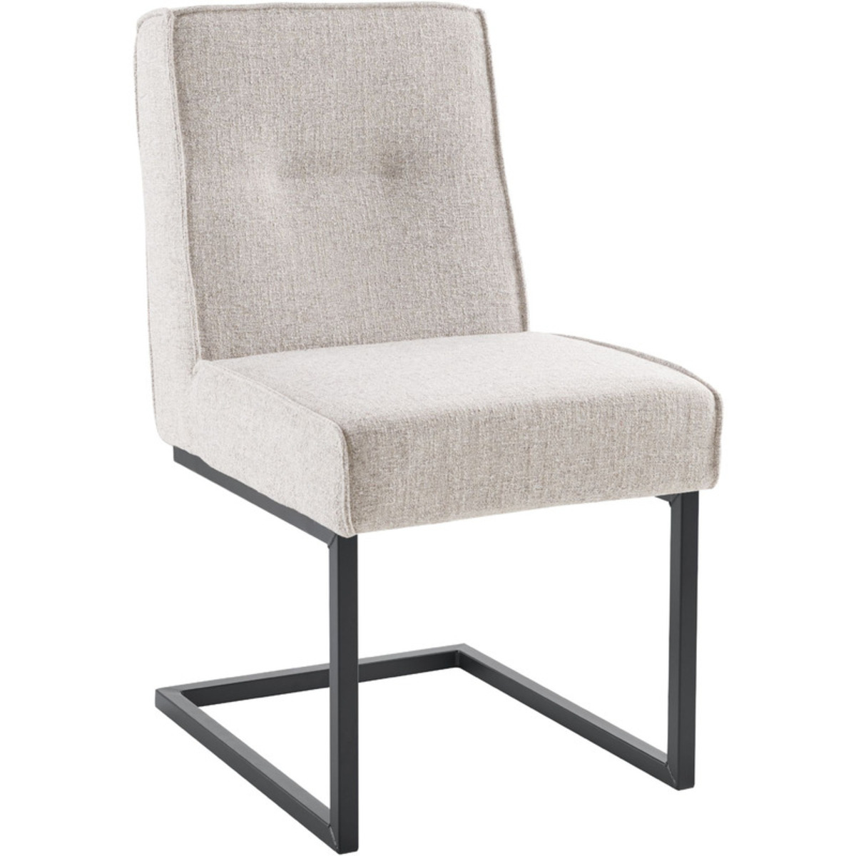 Eetkamerstoel Rodilo - Zonder armleuning - Beige - Stof - Modern - Profijt Meubel