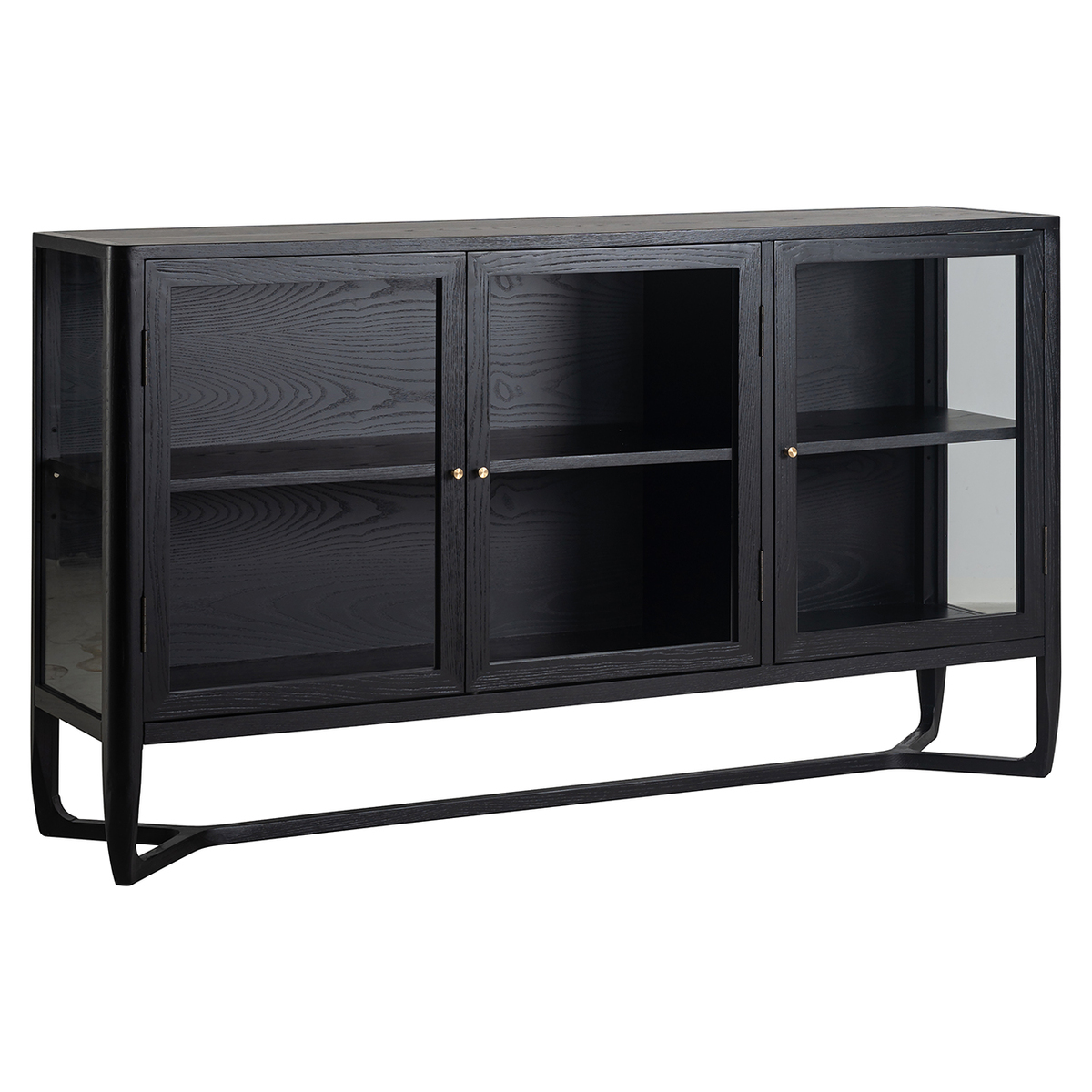 Dressoir Monfort Zwart - Glas - Richmond Interiors