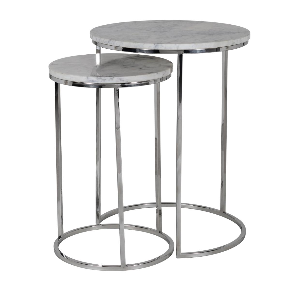 Bijzettafel Lacey Wit - Metaal - Richmond Interiors