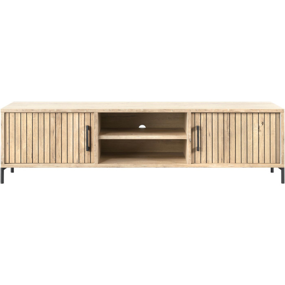 Tv-meubel Mena - Bruin - Hout - Modern - Profijt Meubel