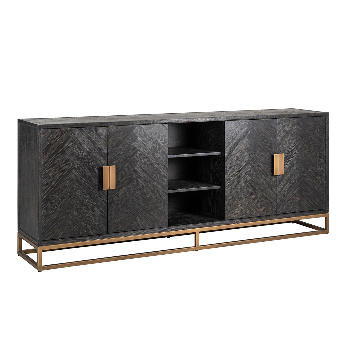 Dressoir Blackbone Brass Zwart - Metaal - Richmond Interiors