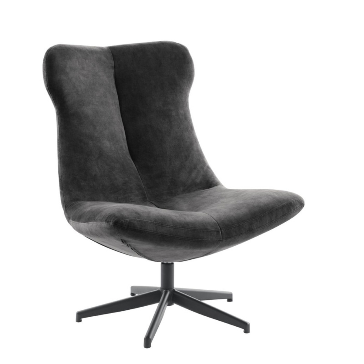 Fauteuil Inala - Zonder armleuning - Grijs - Stof - Modern - Profijt Meubel