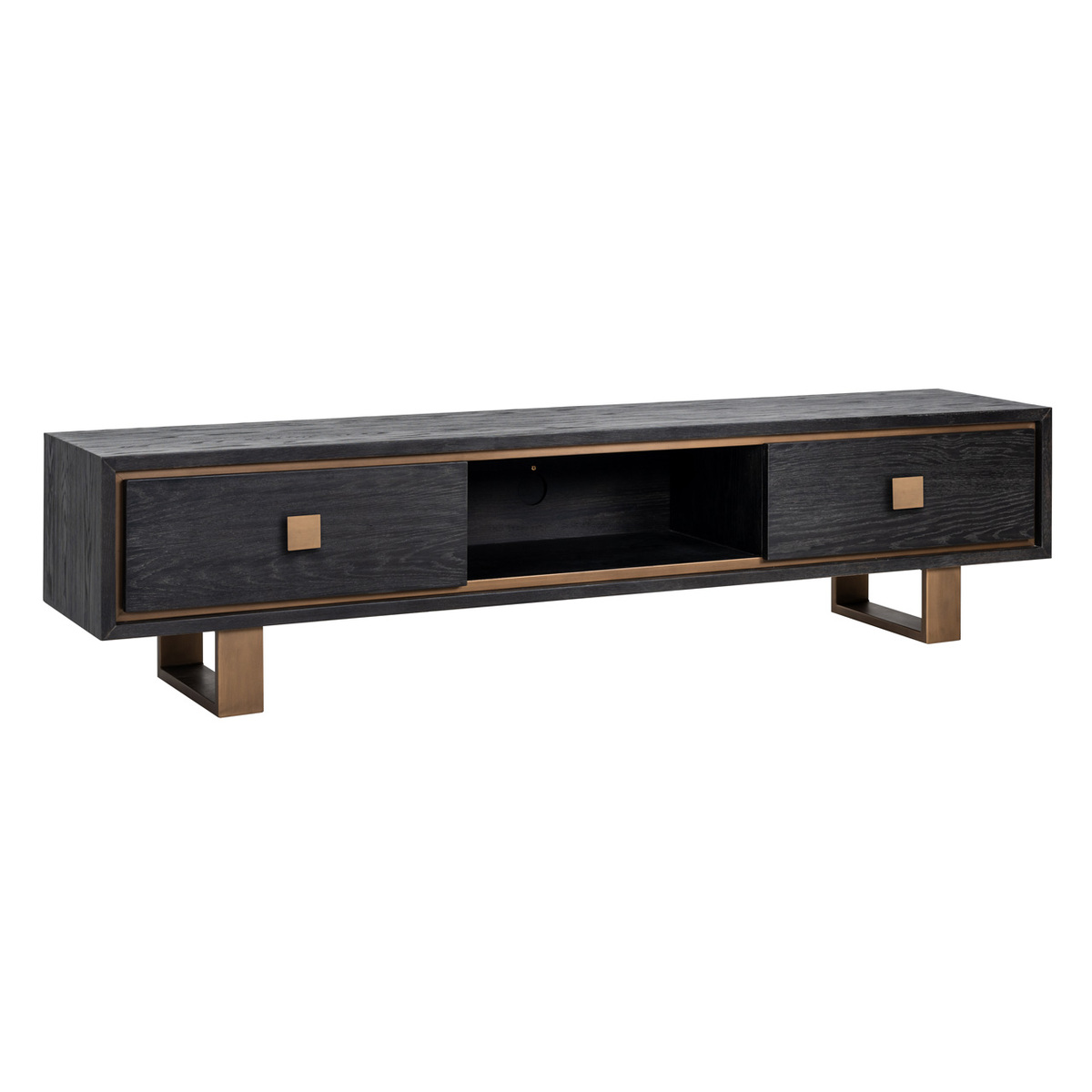 Tv-meubel Hunter Zwart - Eiken - Richmond Interiors