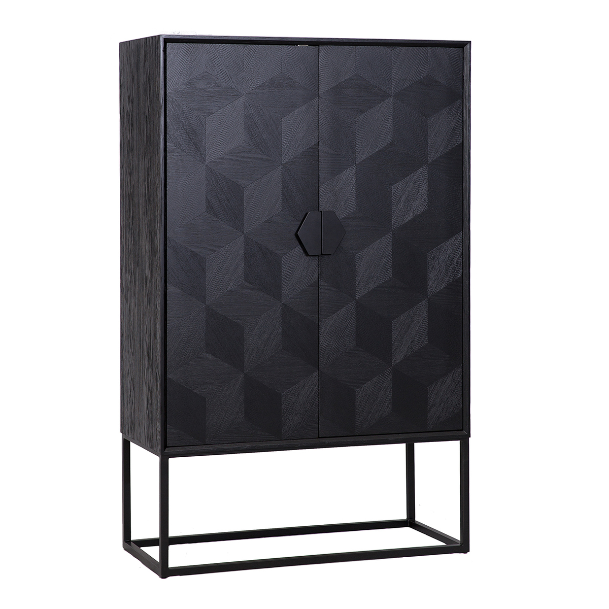 Bergkast Blax Zwart - Eiken - Richmond Interiors