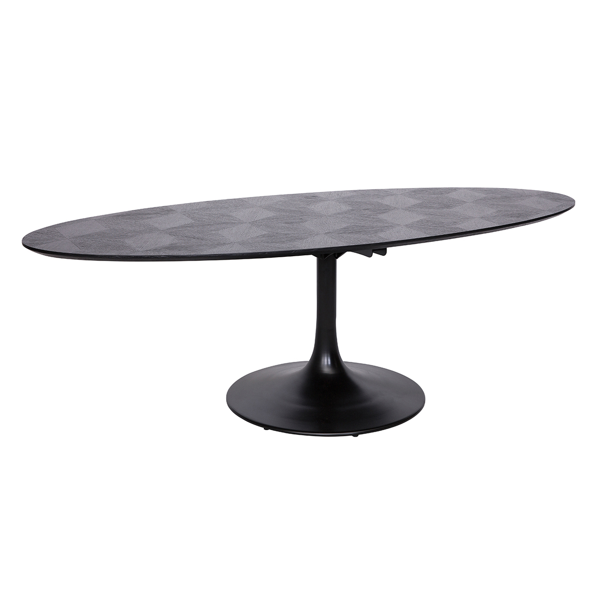 Eetkamertafel Blax Ovaal Zwart - Eiken - Richmond Interiors