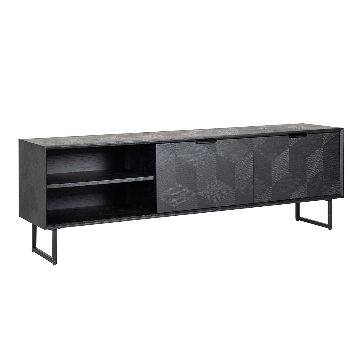Tv-meubel Blax Zwart - Eiken - Richmond Interiors
