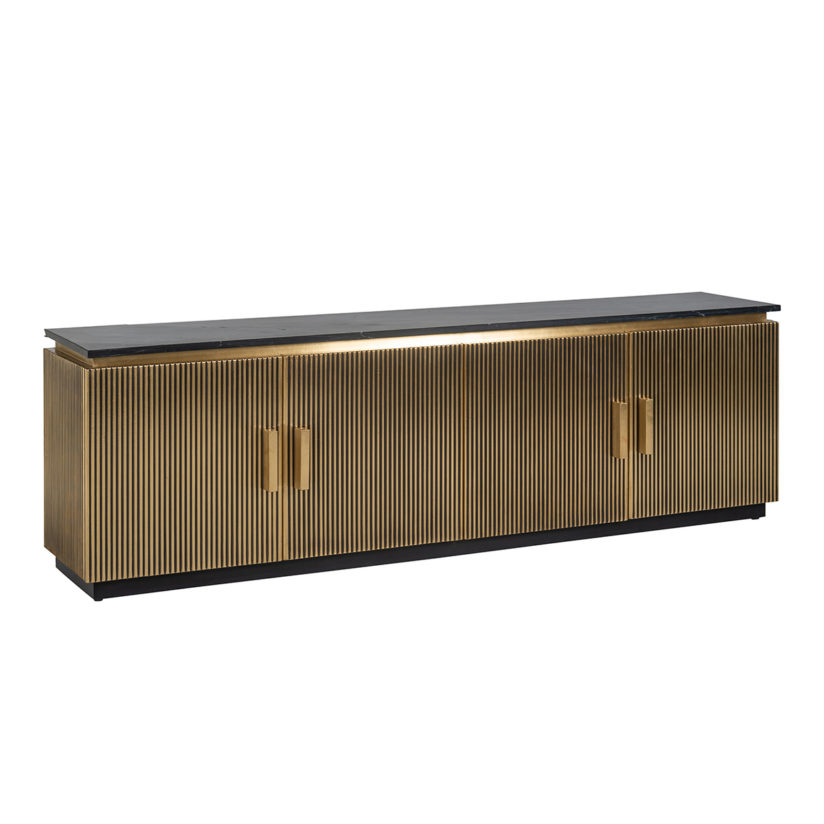 Tv-meubel Ironville Bruin Goud - Hout - Richmond Interiors