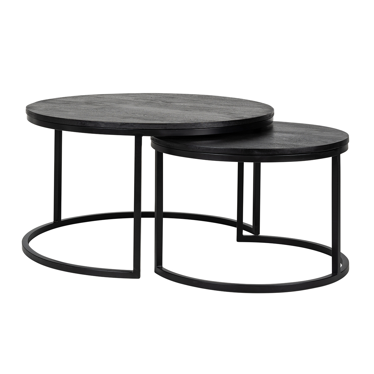 Salontafel Catana Zwart - Mangohout - Richmond Interiors