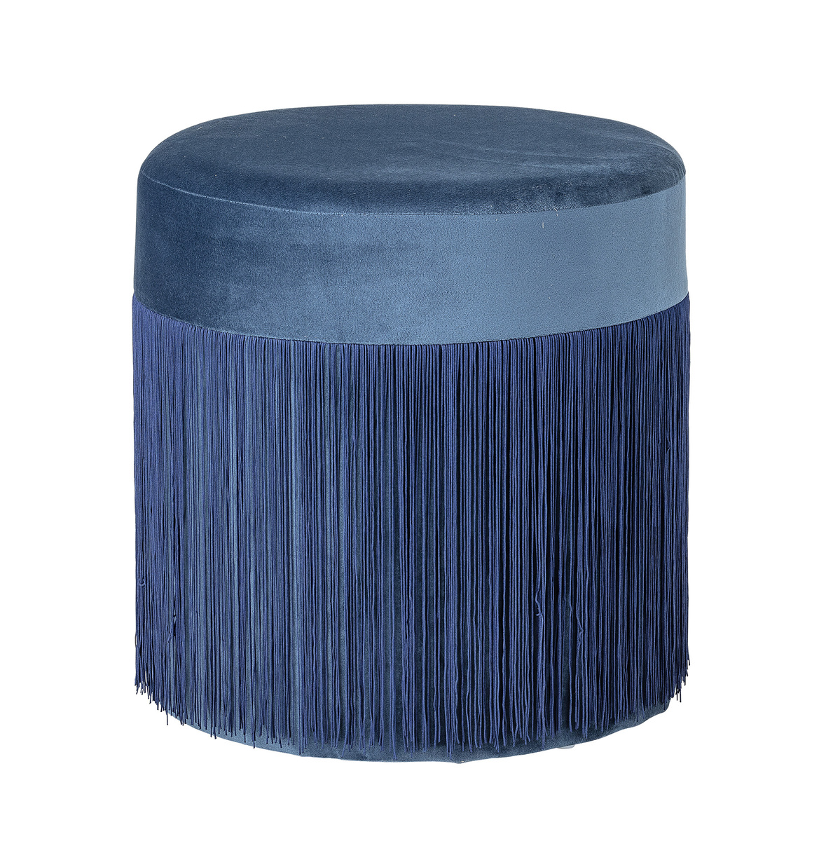 Poef  Blauw - Stof - Bloomingville