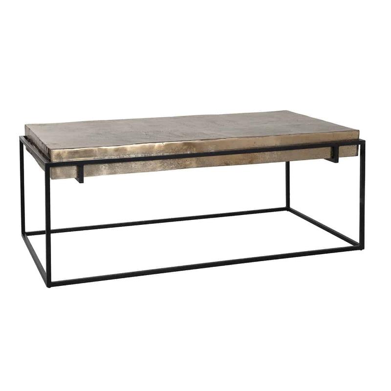 Salontafel Calloway Crème Goud - Aluminium - Richmond Interiors