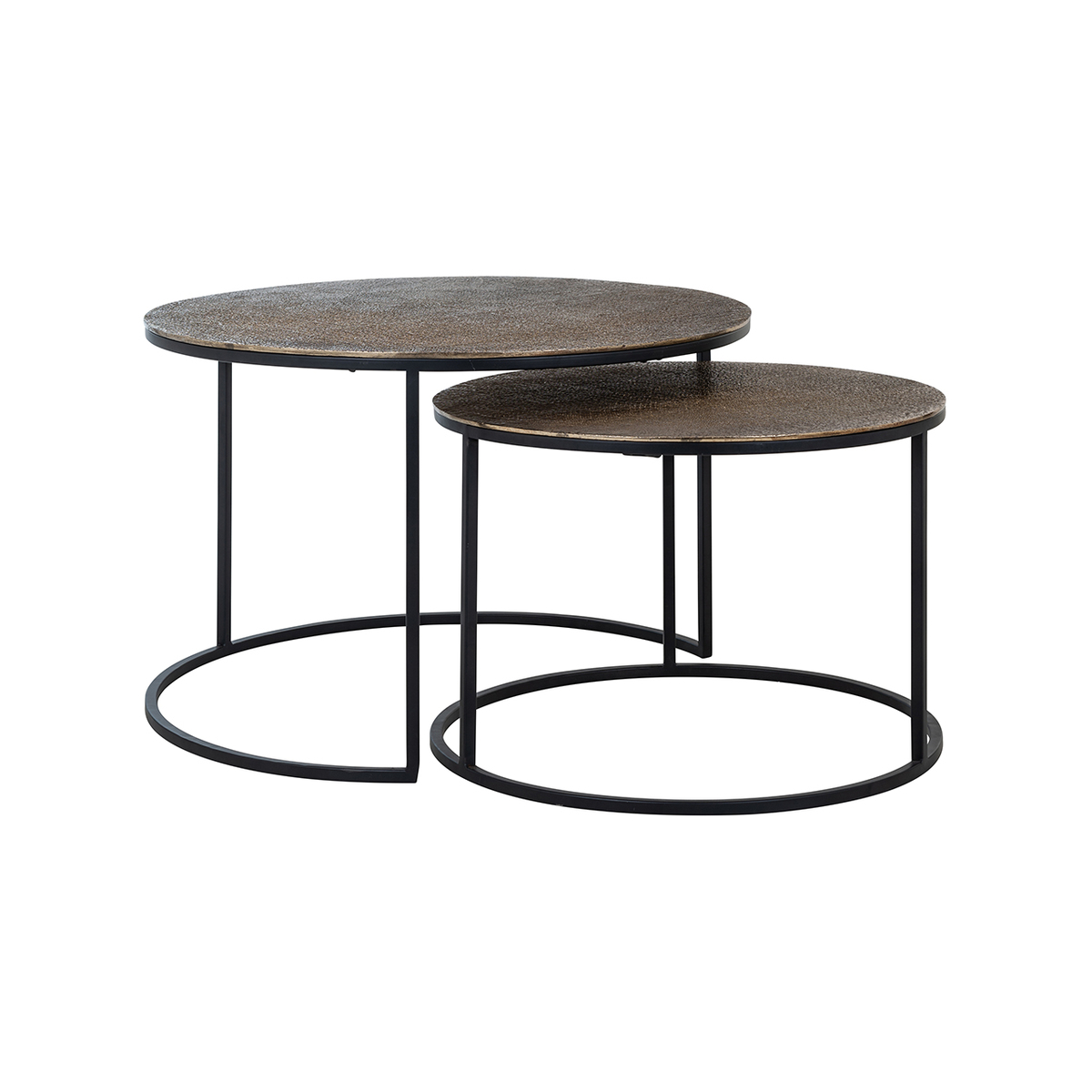 Salontafel Urban Zwart Goud - Aluminium - Richmond Interiors