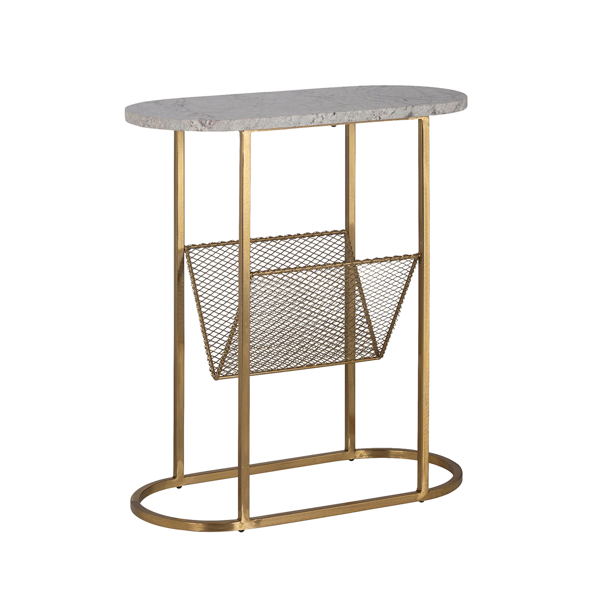 Bijzettafel Urban Wit Goud - Marmer - Richmond Interiors