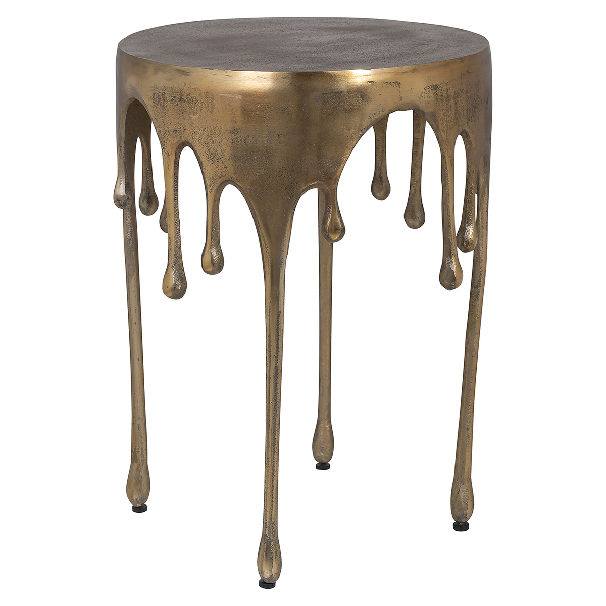 Bijzettafel Carly Bruin Goud - Aluminium - Richmond Interiors