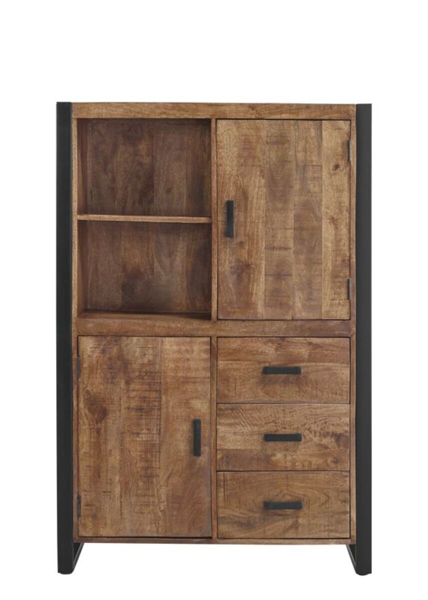 Bergkast Newhaven - Bruin - Hout - Modern - Profijt Meubel