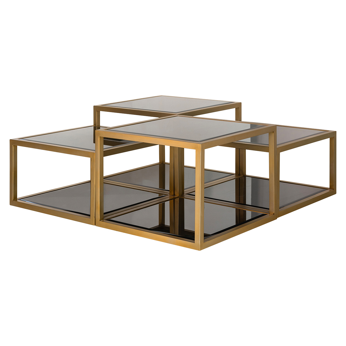 Salontafel  Bruin  - Glas - Richmond Interiors