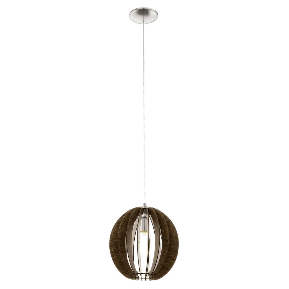 Hanglamp Cossano Bruin - Hout - Eglo