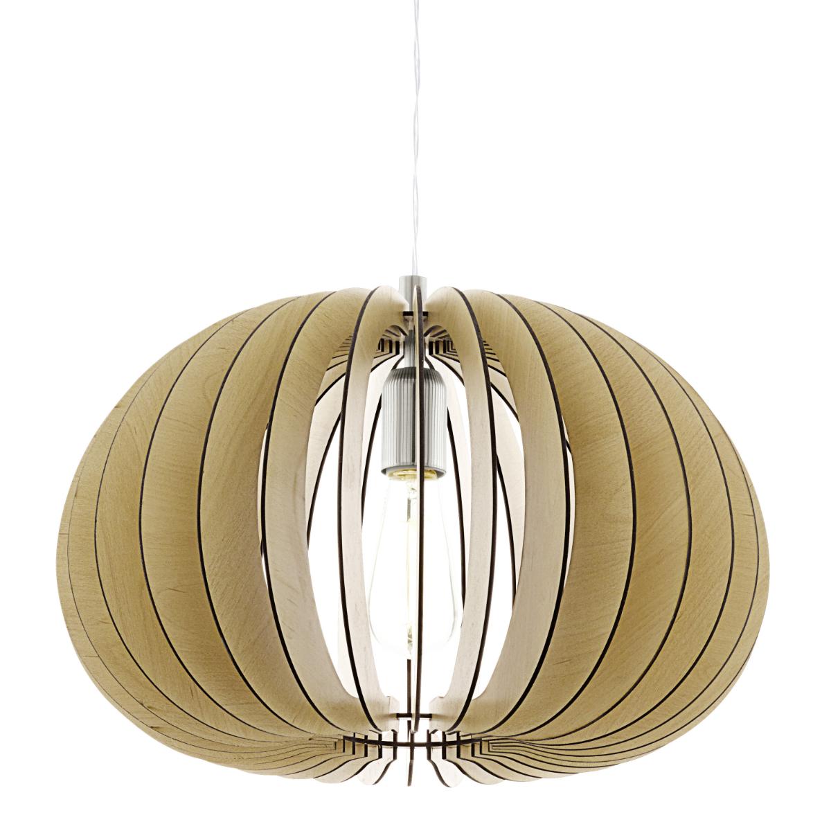 Hanglamp Cossano Naturel - Hout - Eglo