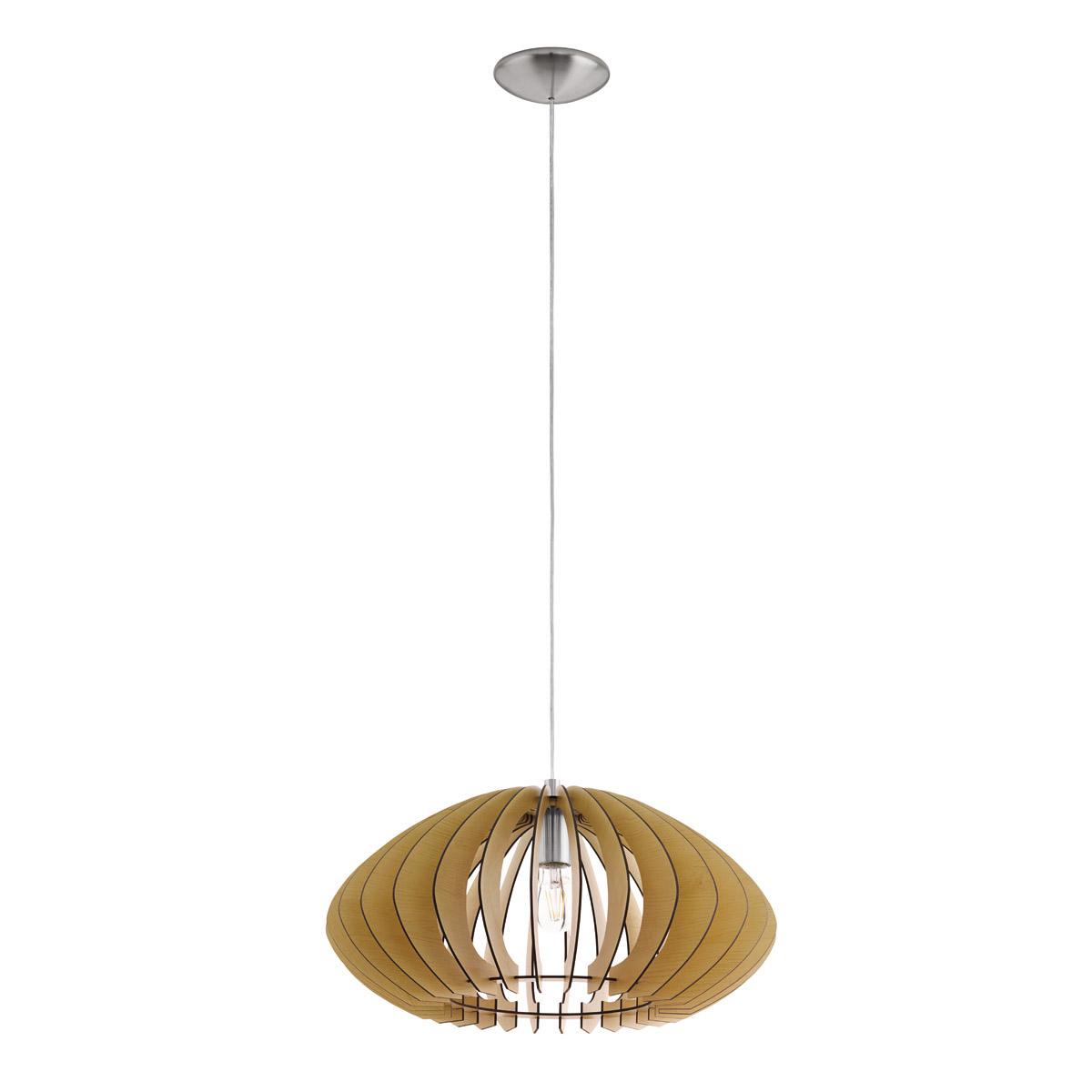 Hanglamp Cossano Naturel - Hout - Eglo