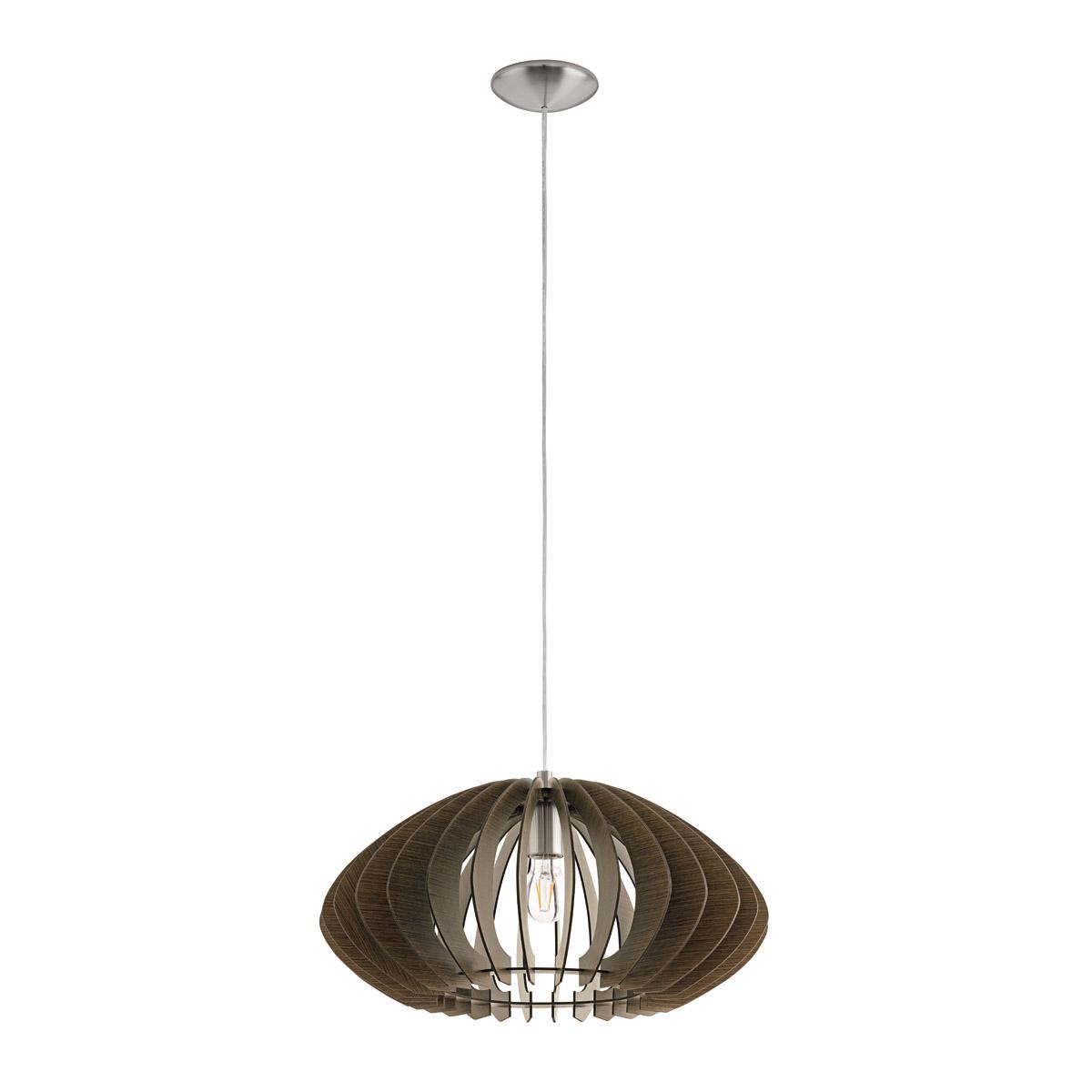 Hanglamp Cossano Bruin - Hout - Eglo