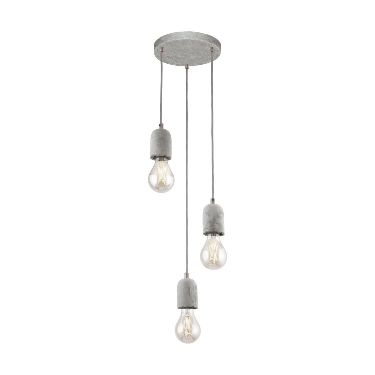 Hanglamp Silvares Grijs - Beton - Eglo