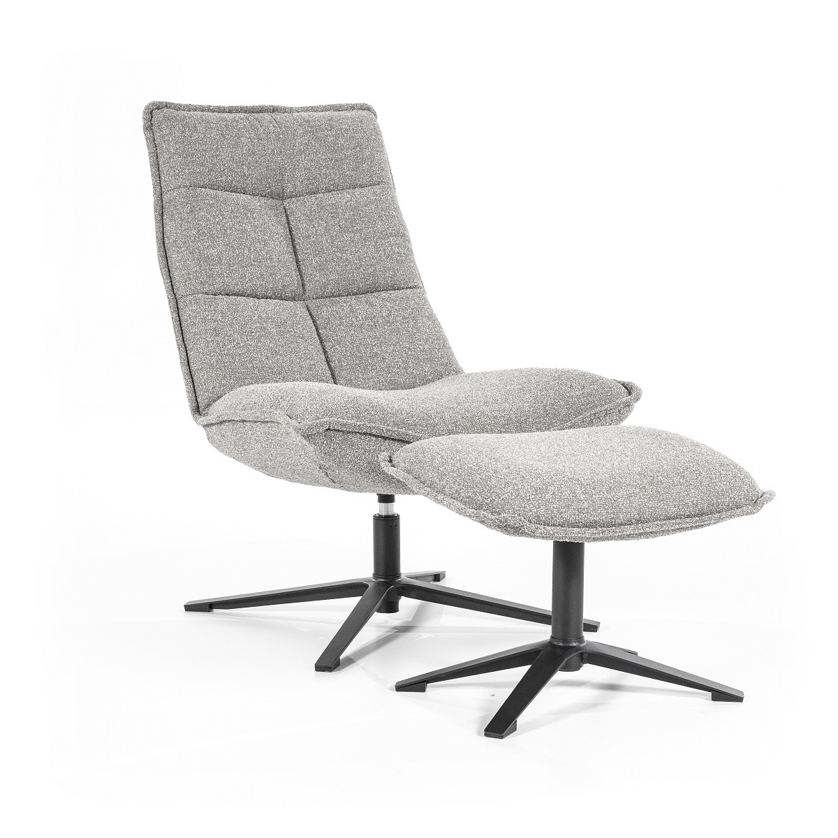 Fauteuil Marcus Grijs - Stof - Eleonora