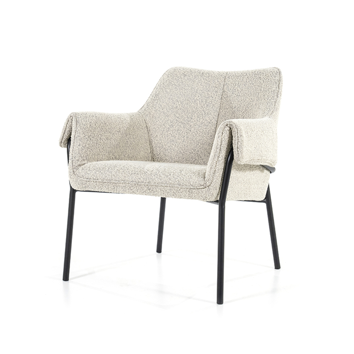 Fauteuil Tony Naturel Beige - Stof - Eleonora