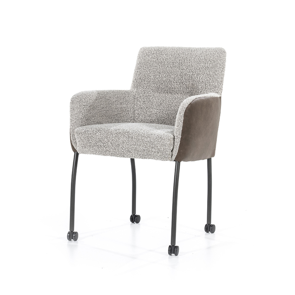 Eetkamerstoel Soof Bruin - Leder - Eleonora