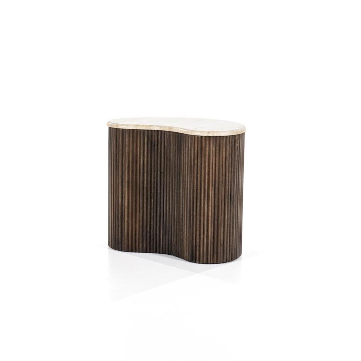 Bijzettafel Mari Bruin - Hout - Eleonora