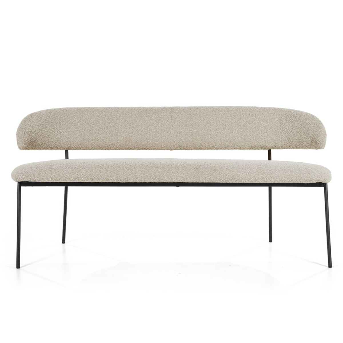 Eetkamerbank Luka Grijs Taupe - Stof - Eleonora