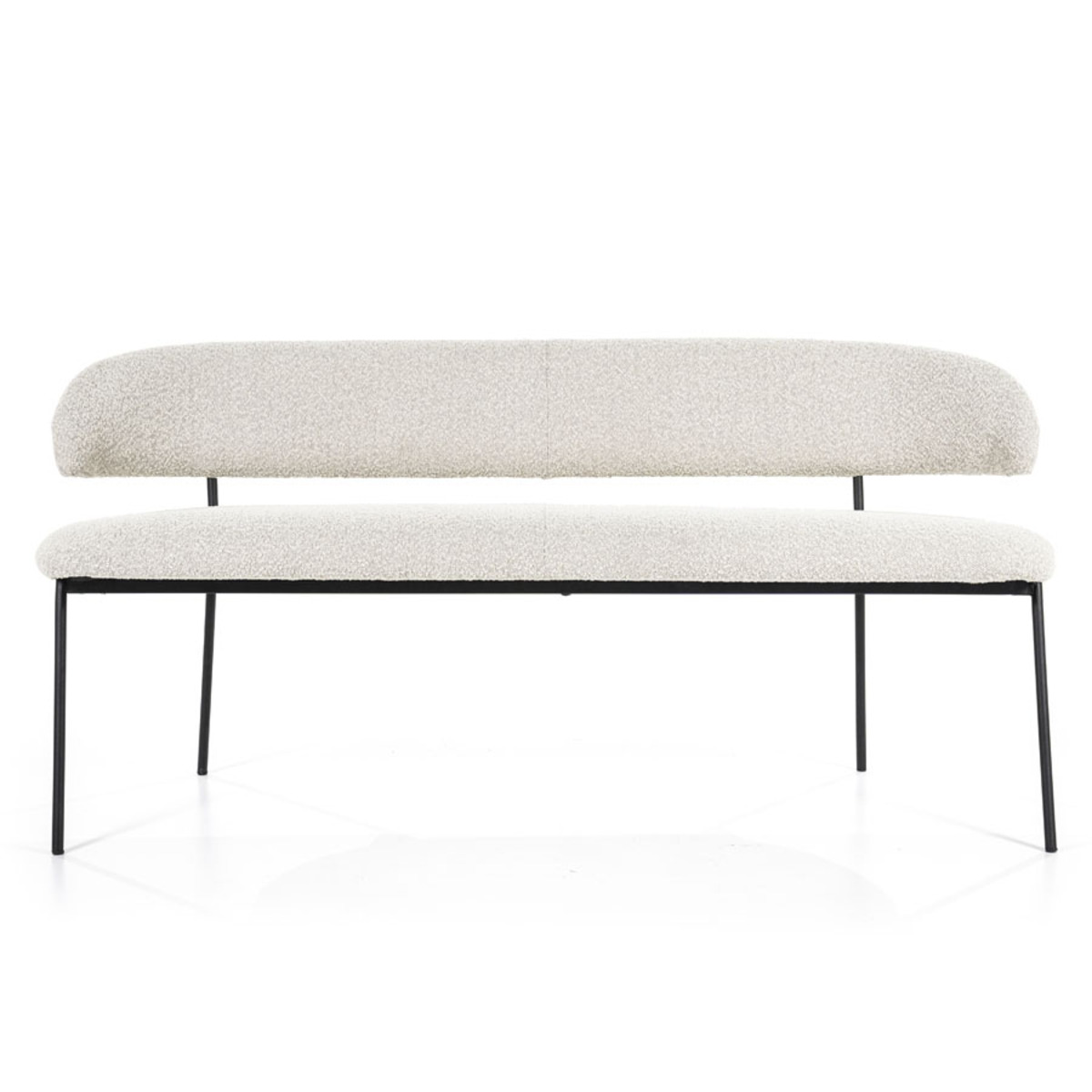 Eetkamerbank Luka Bruin Beige - Stof - Eleonora