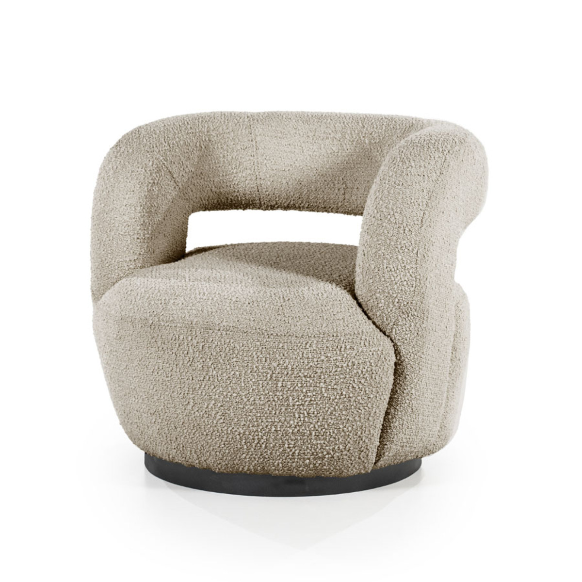 Fauteuil Sharon Bruin Zand - Stof - Eleonora