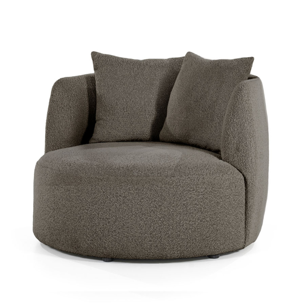 Fauteuil Louis Bruin - Boucle - Eleonora