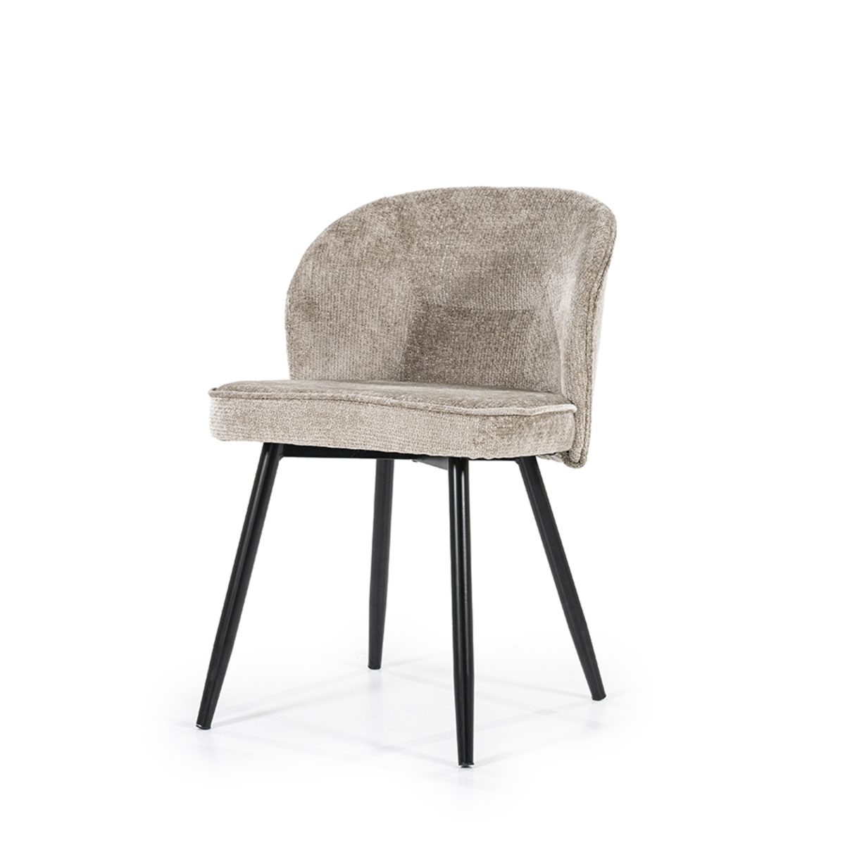 Eetkamerstoel Riley Grijs Taupe - Stof - Eleonora