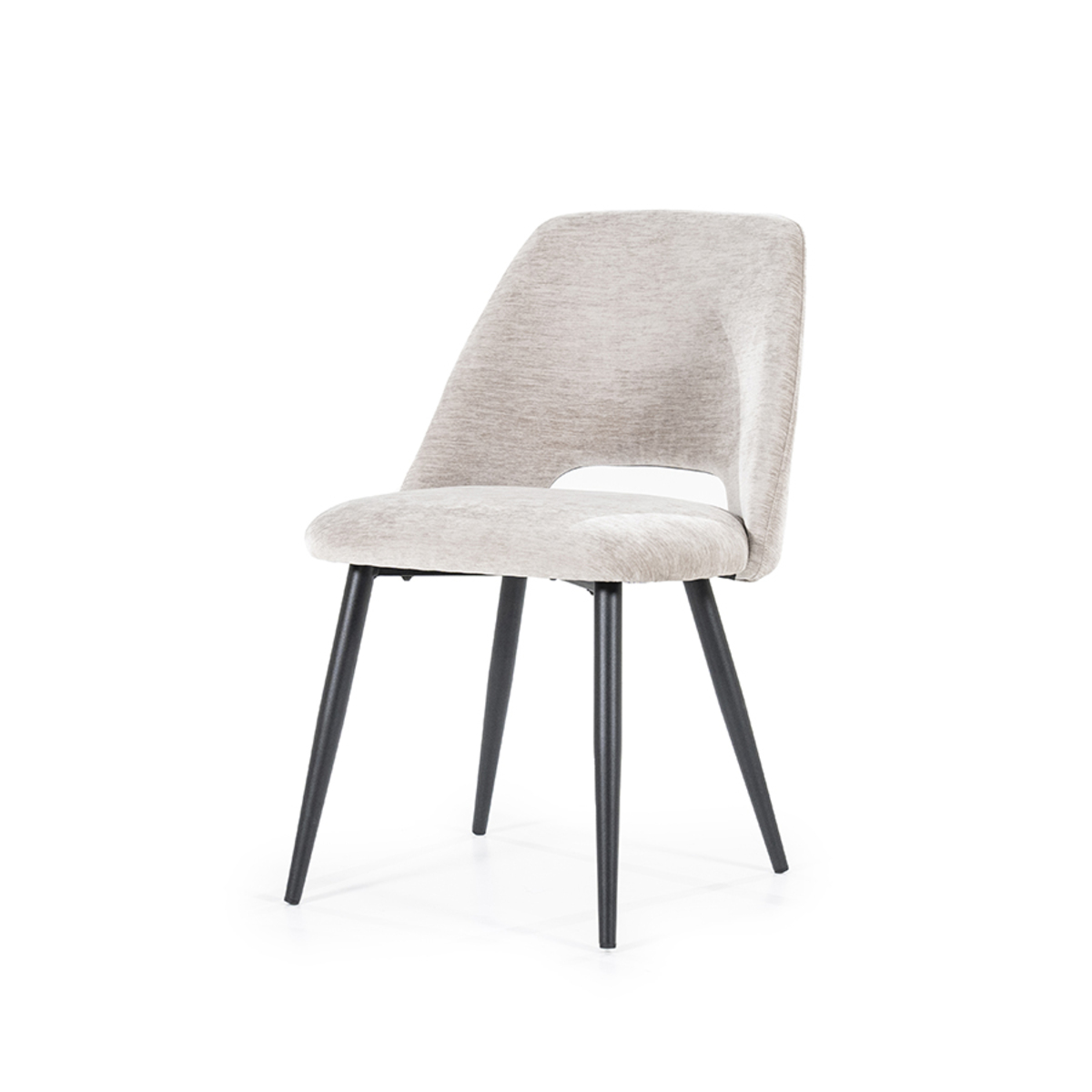 Eetkamerstoel Esmee Bruin Beige - Stof - Eleonora